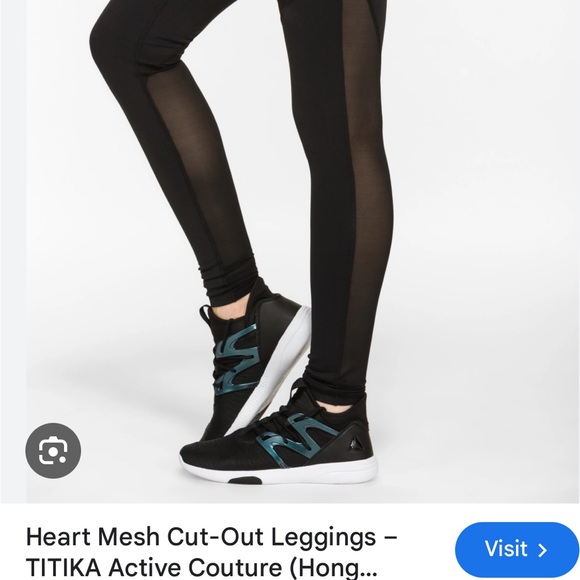 Titika Heart Mesh legging size 10 like new - Picture 2 of 16